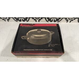 VTG Scanpan 2001+ Covered Low Dutch Oven 5 1/2 Quart Titanium Non-Stick Denmark